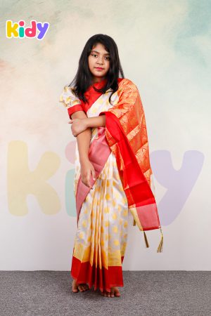 BS-21 বেবি রেডি কাতান শাড়ি