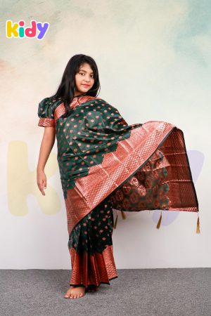 BS-26 বেবি রেডি কাতান শাড়ি