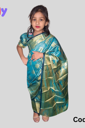 BS-52 বেবি রেডি কাতান শাড়ি