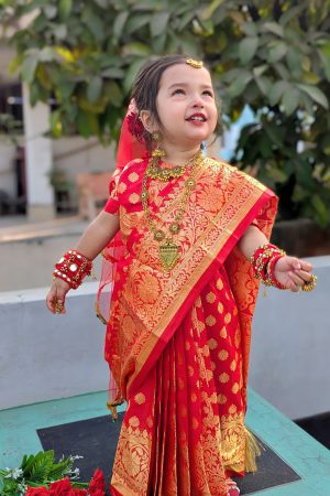 bs 24 বেবি রেডি জামদানী শাড়ি