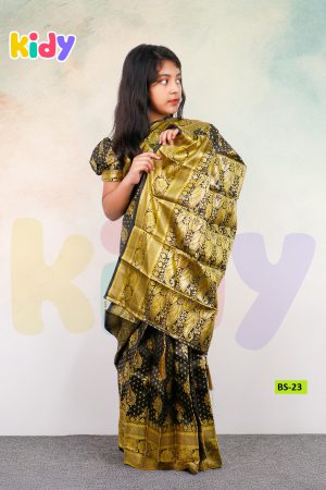 BS-23 বেবি রেডি কাতান  শাড়ি